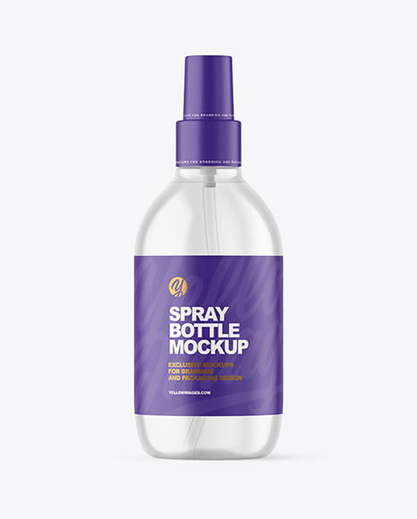 Clear Spray Bottle Mockup - Free Download Images High Quality PNG, JPG