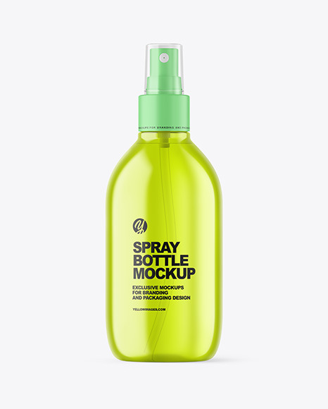 Color Spray Bottle Mockup