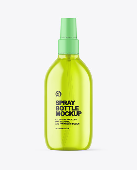 Color Spray Bottle Mockup PSD #2
