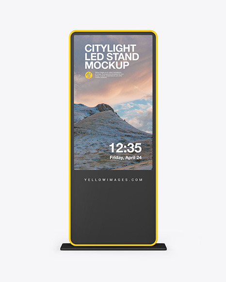 LED Citylight Stand Mockup