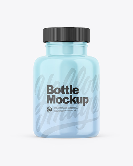 Glossy Bottle Mockup