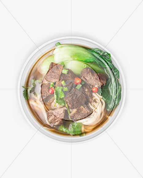 Plastic Bowl With Spicy Soup Mockup PSD #3