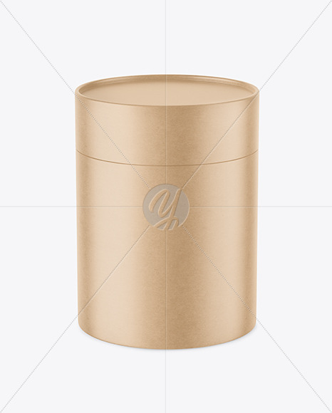 Kraft Paper Tube Mockup PSD #3