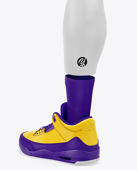 Basketball Kit Mockup – Half Side View PSD #6