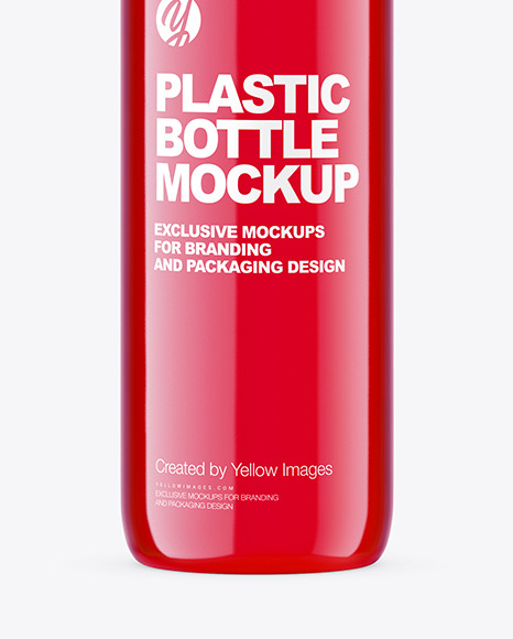 Colored Plastic Bottle Mockup PSD #1