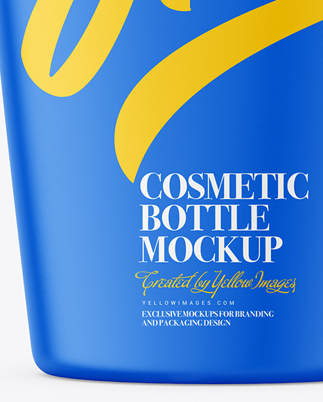 Plastic Shampoo Bottle Mockup PSD #1