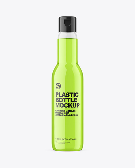 Clear Plastic Bottle Mockup