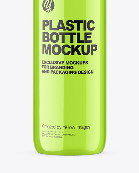 Clear Plastic Bottle Mockup PSD #1