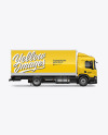 Box Truck Mockup - Side View