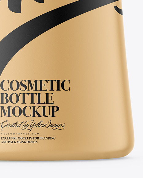 Plastic Shampoo Bottle Mockup PSD #1