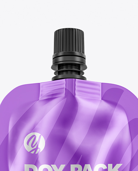 Metalized Doy Pack Mockup PSD #2