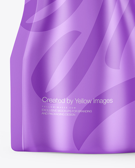 Metalized Doy Pack Mockup PSD #6