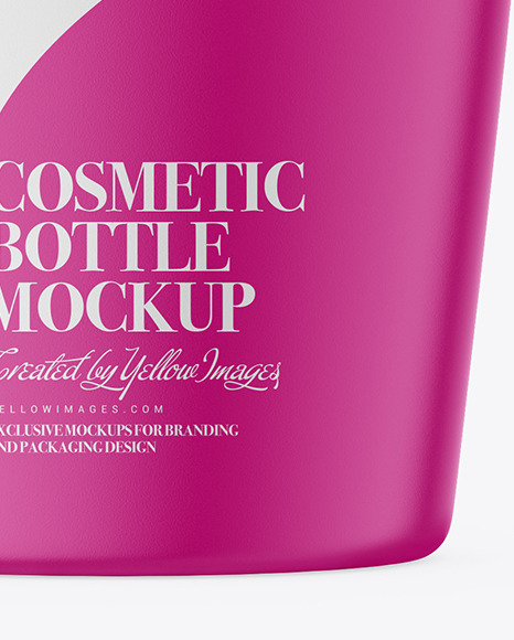 Plastic Shampoo Bottle Mockup PSD #1