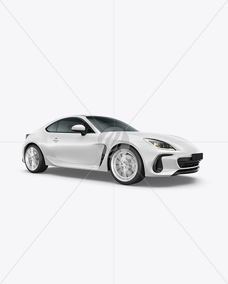 Sport Car Mockup   Half Side View PSD #3