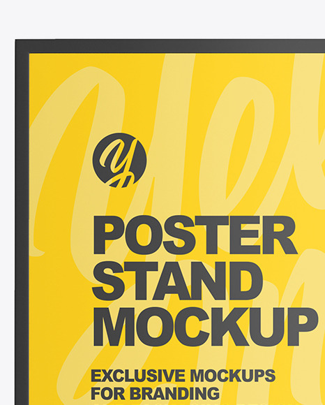 Poster Stand Mockup PSD #2