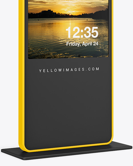 LED Citylight Stand Mockup PSD #1