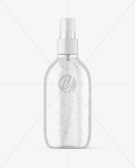 Clear Spray Bottle Mockup aerosol 87704