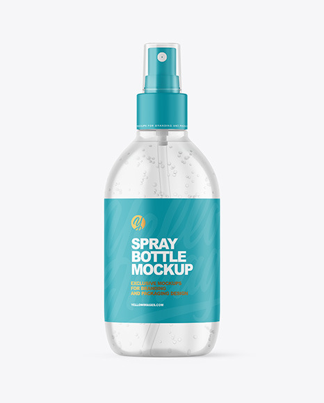 Clear Spray Bottle Mockup antibacterial 87705