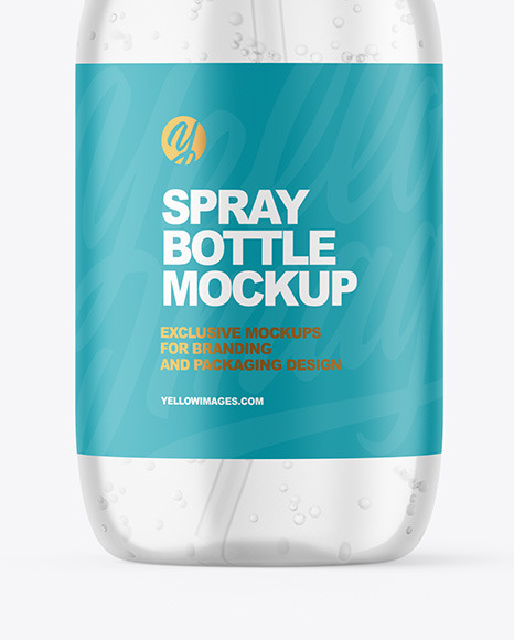 Clear Spray Bottle Mockup atomizer 87708