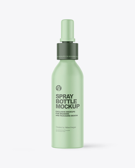 Matte Medical Spray Bottle Mockup