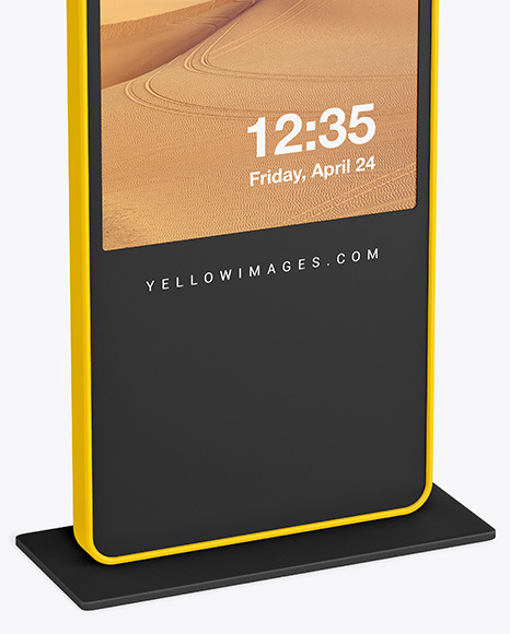 LED Citylight Stand Mockup PSD #1