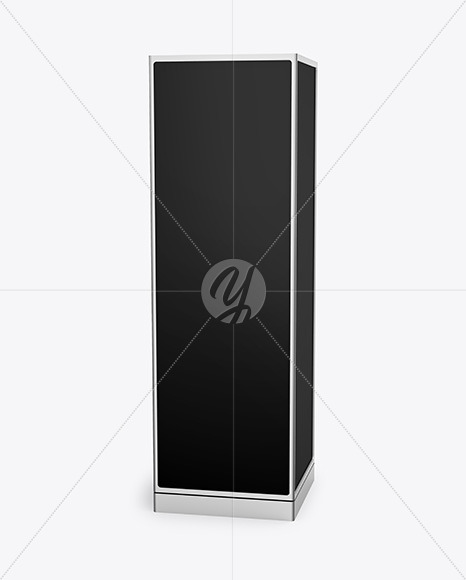 LED Citylight Metallic Stand Mockup PSD #3