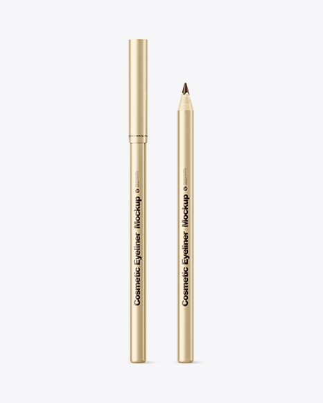 Metallic Cosmetic Eyeliner Mockup