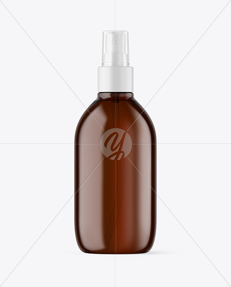 Amber Spray Bottle Mockup aerosol 87842