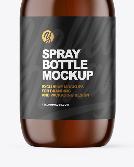 Amber Spray Bottle Mockup antiseptic 87846