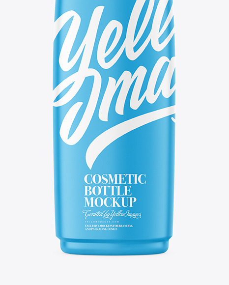 Plastic Shampoo Bottle Mockup PSD #1