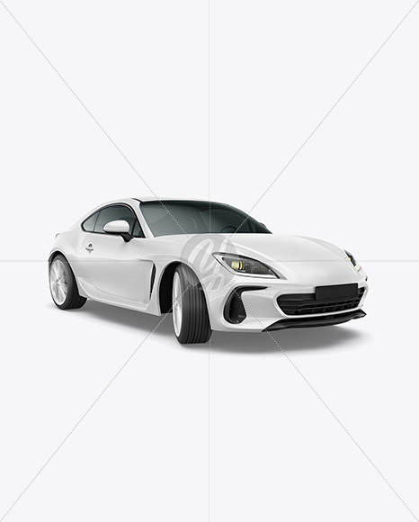 Sport Car Mockup   Half Side View PSD #3