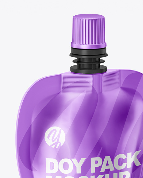 Metalized Doy Pack Mockup PSD #1