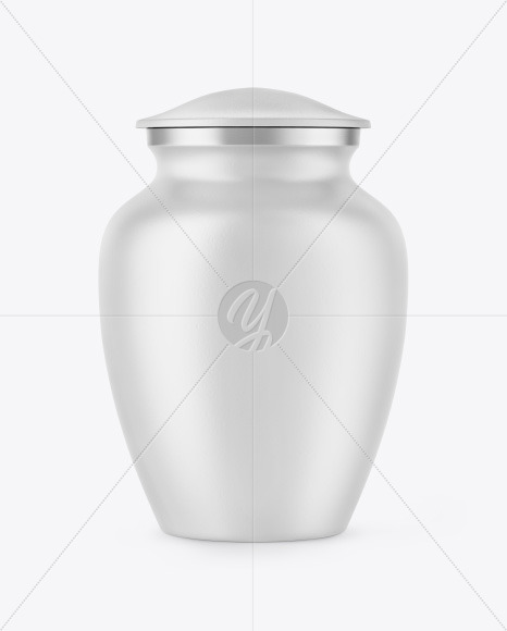 Matte Cremation Urn Mockup PSD #3