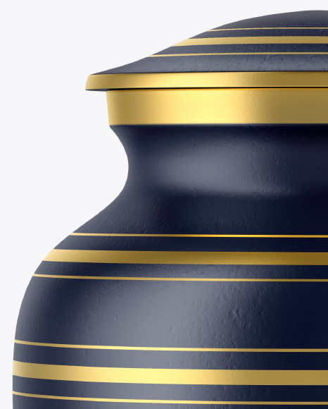Matte Cremation Urn Mockup PSD #2