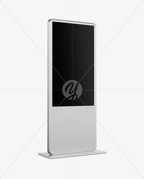 LED Citylight Metallic Stand Mockup PSD #3