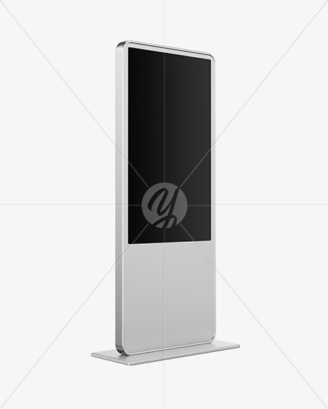 LED Citylight Metallic Stand Mockup PSD #3