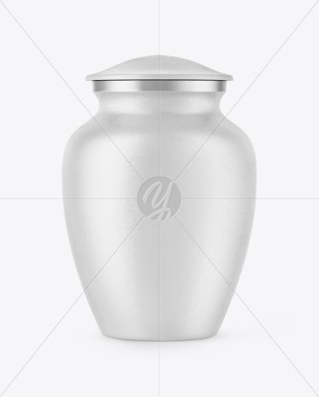Textured Cremation Urn Mockup PSD #3
