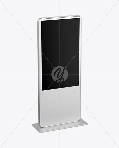 LED Citylight Metallic Stand Mockup PSD #3
