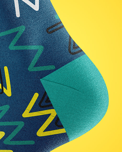 Sock Mockup PSD #6