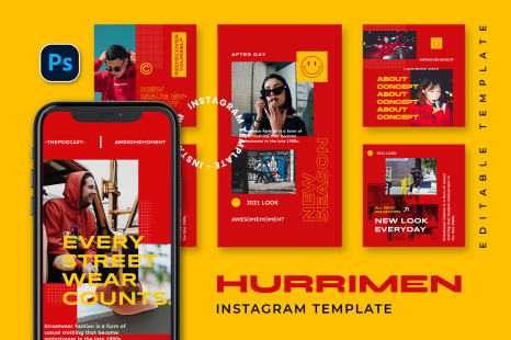 Hurrimen Instagram Template