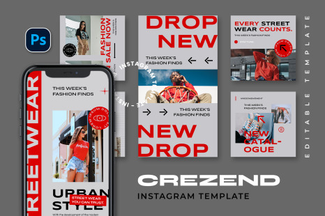 Crezend Instagram Template