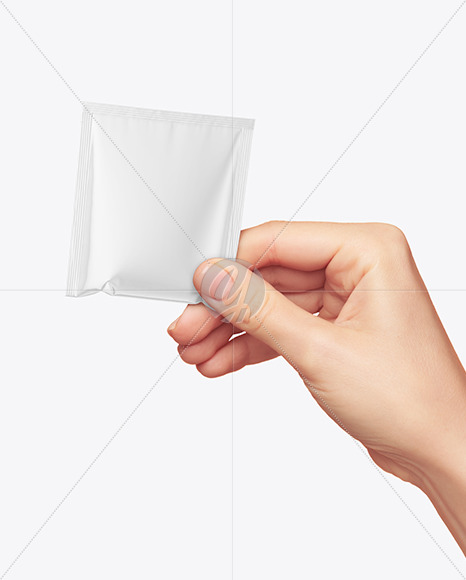 New Free Mockups – Glossy Sachet in a Hand Mockup – Download Now