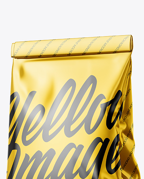 Metallic Bag with Paper Handle Mockup PSD #7