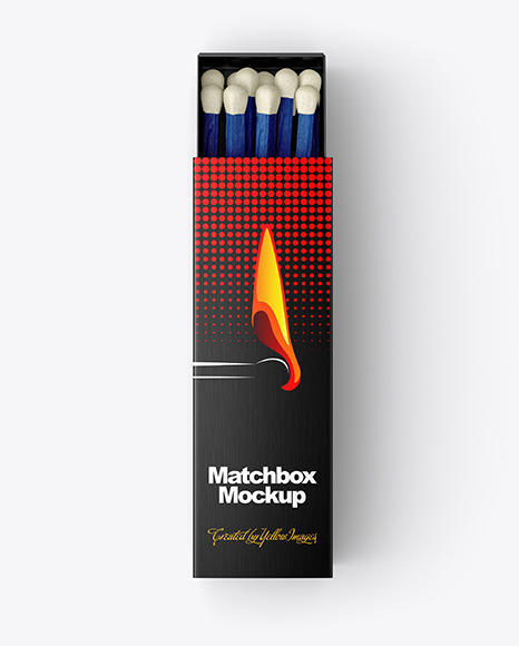 Match Box Mockup PSD #2