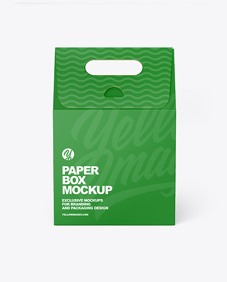 Paper Box Mockup PSD #2