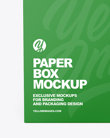 Paper Box Mockup PSD #4