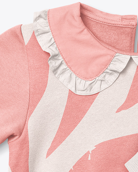 Baby Girl Ruffle Collar Jumper Mockup PSD #6