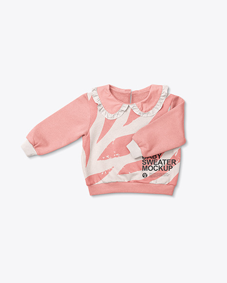 Baby Girl Ruffle Collar Jumper Mockup