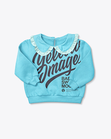 Baby Girl Ruffle Collar Jumper Mockup PSD #2