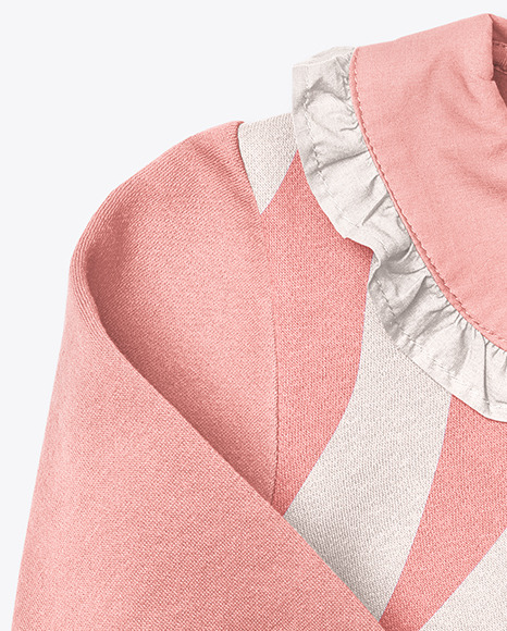 Baby Girl Ruffle Collar Jumper Mockup PSD #1